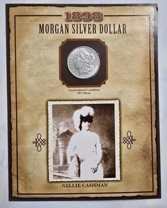 1898 Morgan Silver Dollar - PCS LEGENDS OF THE WEST "Nellie Cashman" - Picture 1 of 4