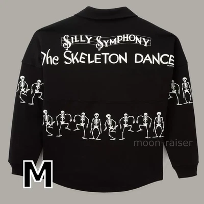 Disney Parks Mickey Mouse Skeleton Dance Henley Spirit Jersey Adult MEDIUM - Image 1 of 4