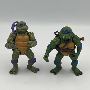 1992 TMNT Movie Stars Donatello Leonardo Teenage Mutant Ninja Turtles Figures - Picture 1 of 12