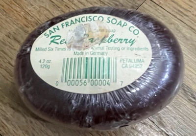 San Francisco Soap Company Red Raspberry Pure Glycerin Soap 4.2 oz / 120g SEALED - Image 1 of 2