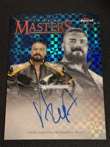 2025 Topps Finest WWE Finest Masters Andrade #FM-AND Autograph Blue /75 - Picture 1 of 2
