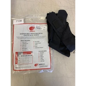 Swede-O Ankle Lok Support mit Strickzunge, mittlere Knöchelbandage schwarz, Verstauchung - Bild 1 von 9