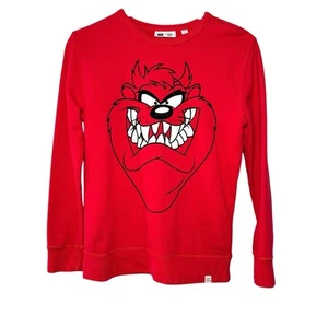 Gap Kids XL 12 Red Taz Looney Tunes Graphic Sweatshirt Warner Bros Unisex - Picture 1 of 9