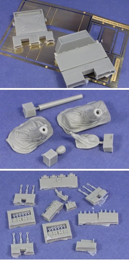 Resicast #352363 1/35 M4A2 Sherman III Deep Wading Detail Set for Tasca kit - Image 1 of 1