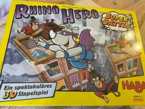 Haba Rhino Hero Super Battle Turbulent 3D Stapel Brettspiel - REDUZIERT!! - Bild 1 von 4