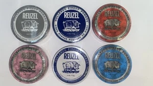Reuzel Hair Pomade Clay Matte, Fiber, Green, Blue, Pink 1.3 and 4oz - Picture 1 of 15