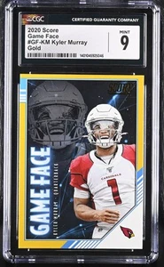 2020 Score Kyler Murray #GF-KM Gold Game Face Football CGC 9 - Picture 1 of 2