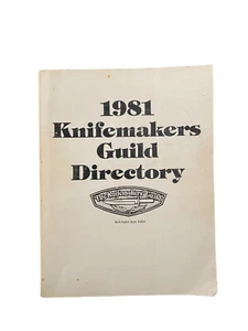 1981 Knifemakers Guild Directory (Paperback, 1981) Nearly 250 Knifemakers 8.5x11 - Picture 1 of 14