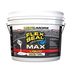 Flex Seal Liquid MAX 2.5 Gal White Rubber Coating – Waterproof & UV Resistant - Picture 1 of 10