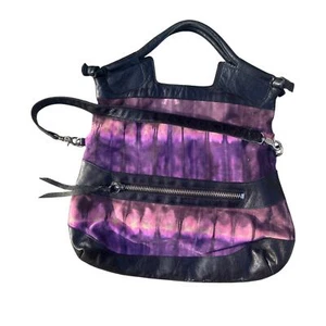 Foley + Corinna Mid City Convertible Leather Tie Dye Purse Handbag Shoulder Bag - Picture 1 of 10