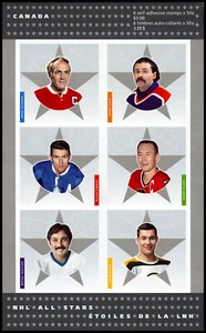 Canada Stamp Booklet - #BK305 NHL All Stars - 6 (2005) 6 x 50¢ Booklet of 6 s... - Picture 1 of 1