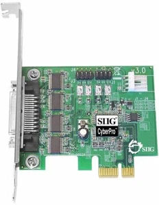 SIIG CyberPro CyberSerial 4S PCIe x1 Serial card JJ-E40011-S3 - Picture 1 of 1