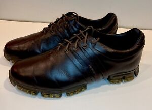 Adidas Tour 360 Leather Golf Shoes  Men’s Size US 11 Brown great condition