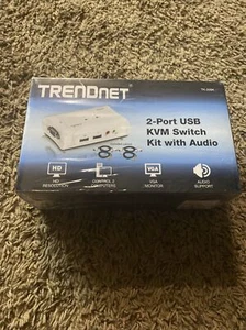 TRENDnet 2-Port USB KVM Switch Kit w/Audio - Picture 1 of 8
