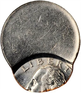 ER120 Undated Washington Quarter. Copper-Nickel Clad--Struck Off Center-- Mint E - Picture 1 of 7