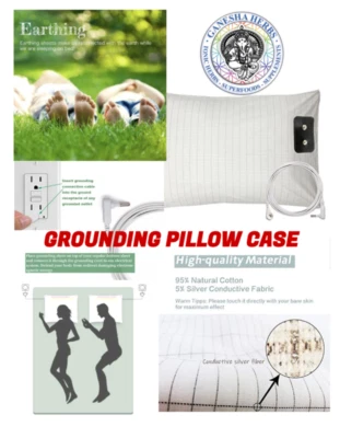 Earthing / Grounding Bed Sheet Pillow Case 30"x20"  100% ORGANIC COTTON! - Image 1 of 4