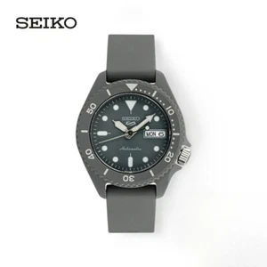 SEIKO 5 Men Automatic Mechanical Watch Sport Style Silicone Strap SRPG81K1 Used - Picture 1 of 5