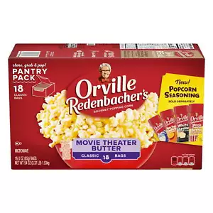 Orville Redenbacher's Movie Theater Butter Microwave Popcorn, 3 oz. Classic Bag - Picture 1 of 12