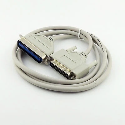 Parallel Printer DB25 Male 25 Pin to Centronics CN36 36 Pin Male IEEE1284 Cable - Image 1 of 4