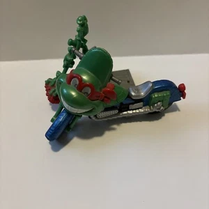 1993 TMNT Teenage Mutant Ninja Turtles Toon Cycle Raphael Motorcycle w/ Sweeper - Picture 1 of 5