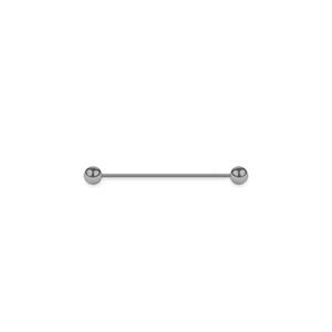 16G Industrial Barbell Anodized Body Piercing Jewelry 38mm Long Gray Color - Picture 1 of 2