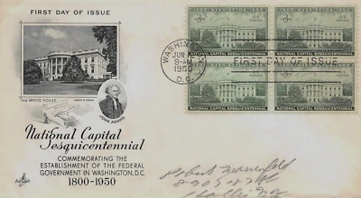 U.S. FIRST DAY COVER, WHITE HOUSE  Scott # 990   ( inventory # Z765  ) - Image 1 of 2