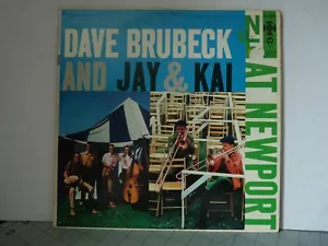 Dave Brubeck with Jay & Kai – At Newport LP,Mono, Bridgeport Pressing VG+/VG+ - Picture 1 of 4