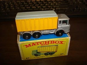 VINTAGE Matchbox Superfast #47 DAF Tipper Container DIECAST TRUCK W/Original BOX - Picture 1 of 3