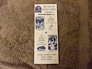 2000 GEORGIA SOUTHERN VS DELAWARE PROGRAMM I-AA PLAYOFFS HALBFINALE PAUL JOHNSON - Bild 1 von 4