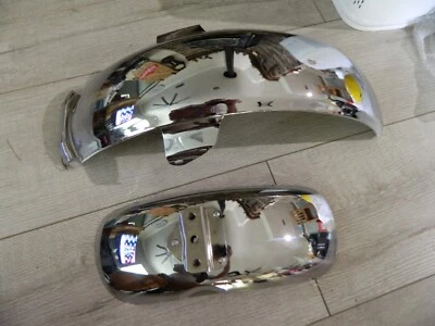 Para-lama feio HONDA z50 z50A 1970-72 cromado longo reprodução frontal/traseira - Imagem 1 de 4