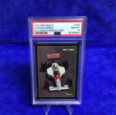 1991 PRO TRAC'S FORMULA ONE # 147 AYRTON SENNA - McLAREN  - PSA 8 - Image 1 of 4