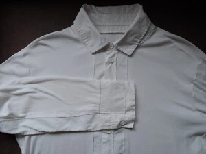 Designer-Shirt Armani Exchange Gr. M weiß mit Knopfleiste und Manschetten - Bild 1 von 8