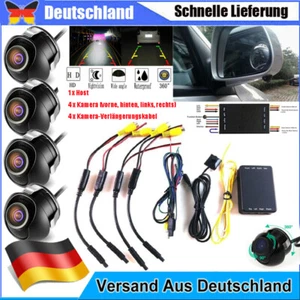 360 °Auto Grad Parking HD Panorama Nahtlose 4 Kamera Parkplatz Monitor System. - Bild 1 von 15