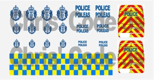 Code 3 Police Adhesive Vinyl Decals suit 1/43 1/50 - Scottish Police - Sprinter - Picture 1 of 1