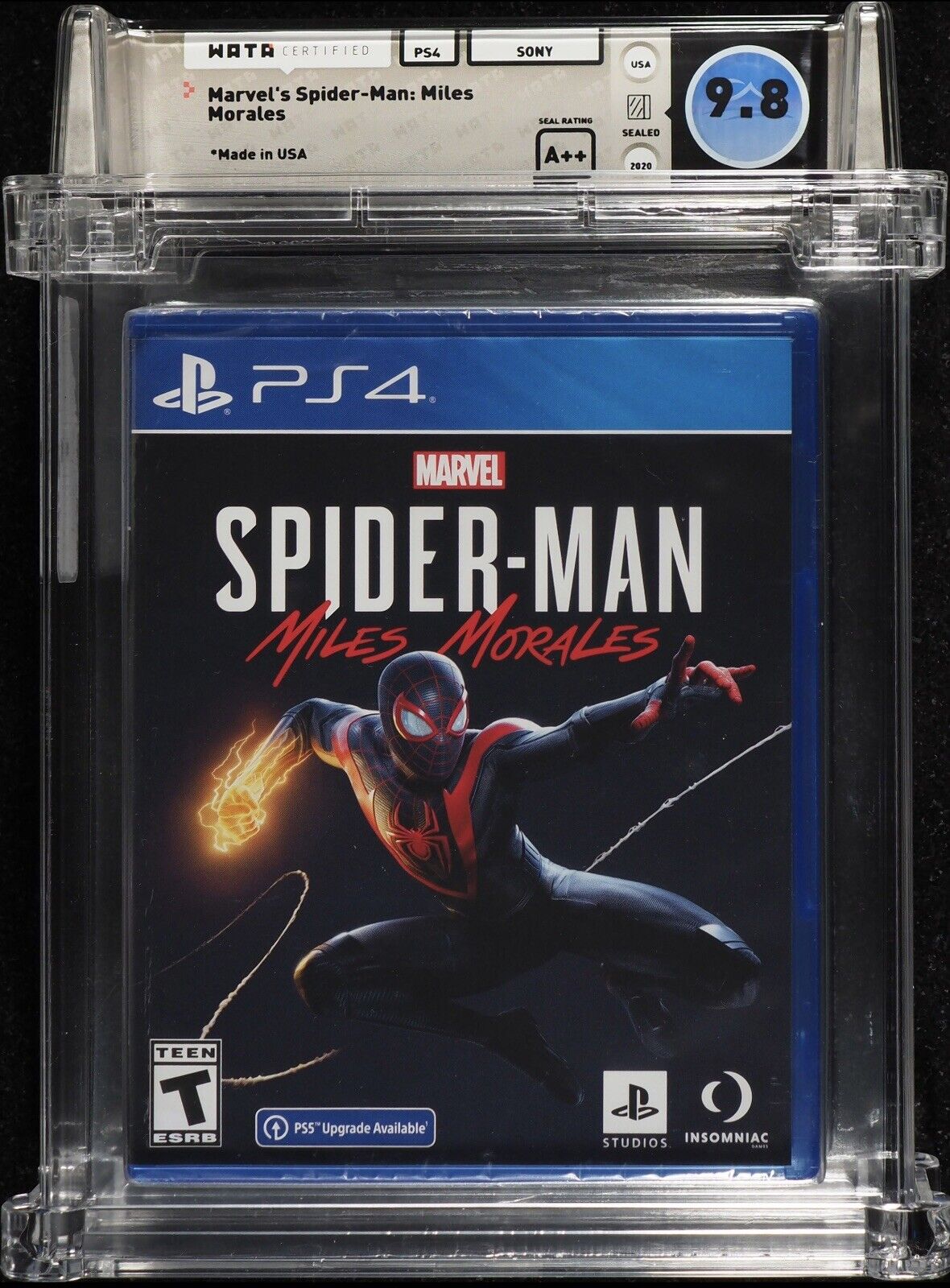 Marvel's Spider-Man: Miles Morales (Sony Playstation 4 PS4) WATA 9.8 A++ Sealed