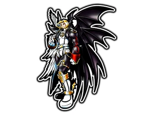 #2264 Lucemon Modo Caos Digital Monstruo Pegatina Impermeable Vinilo Troquelado Calcomanía  - Imagen 1 de 1