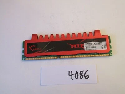 G.Skill F3-12800CL9D-4GBRL 2Gb PC3-12800 1600Mhz DDR3 Desktop Memory RAM (4086) - Image 1 of 2