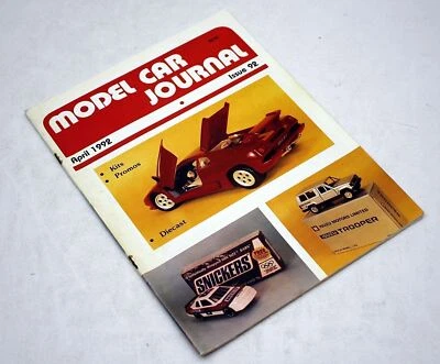 MODEL CAR JOURNAL #92 April 1992, New Promos and Kits, Diecast Cars, Model Kits - Image 1 of 3