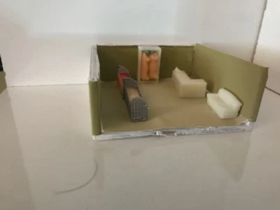 Ho 1/87 Scale Butcher Shop Furniture Set  - Image 1 of 4