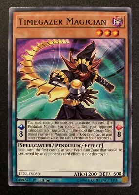 Timegazer Magician - LED6-EN050 - Common - 1st Edition - YuGiOh TCG - Image 1 of 3