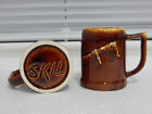 2 RARE vintage SKIL tools mugs lot 700 series Roto-Hammer demolition drill