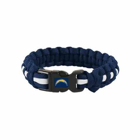 NFL LOS ANGELES CHARGERS SURVIVAL BRACELET WRIST BAND SIZE L/XL NEW Cover