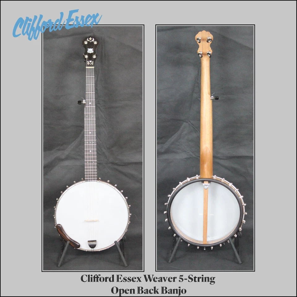 Clifford Essex 5 String Open Back Weaver Banjo - Image 1 of 4