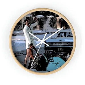 Wall clock National Lampoon's Christmas Vacation ~Cousin Eddie - Picture 1 of 19