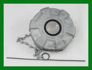 Camión diésel Velvac sin bloqueo 4" tapa de combustible aluminio hembra ventilado 600180 - Imagen 1 de 2