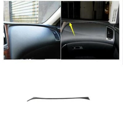 Cubierta de panel de tablero de instrumentos copiloto de fibra de carbono para Infiniti Q50 Q60 2014-2019 Foto 1 de 4
