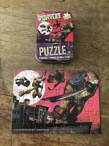Mini rompecabezas Nickelodeon Teenage Mutant Ninja Turtles 50 piezas con lata de almacenamiento 7" x 5" - Imagen 1 de 13