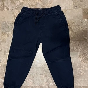 H&M Blue 100% Cotton Jogger Pants Size 4T - Picture 1 of 3