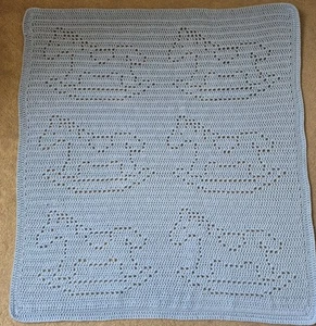 Hand Crocheted Baby Blanket - Picture 1 of 4