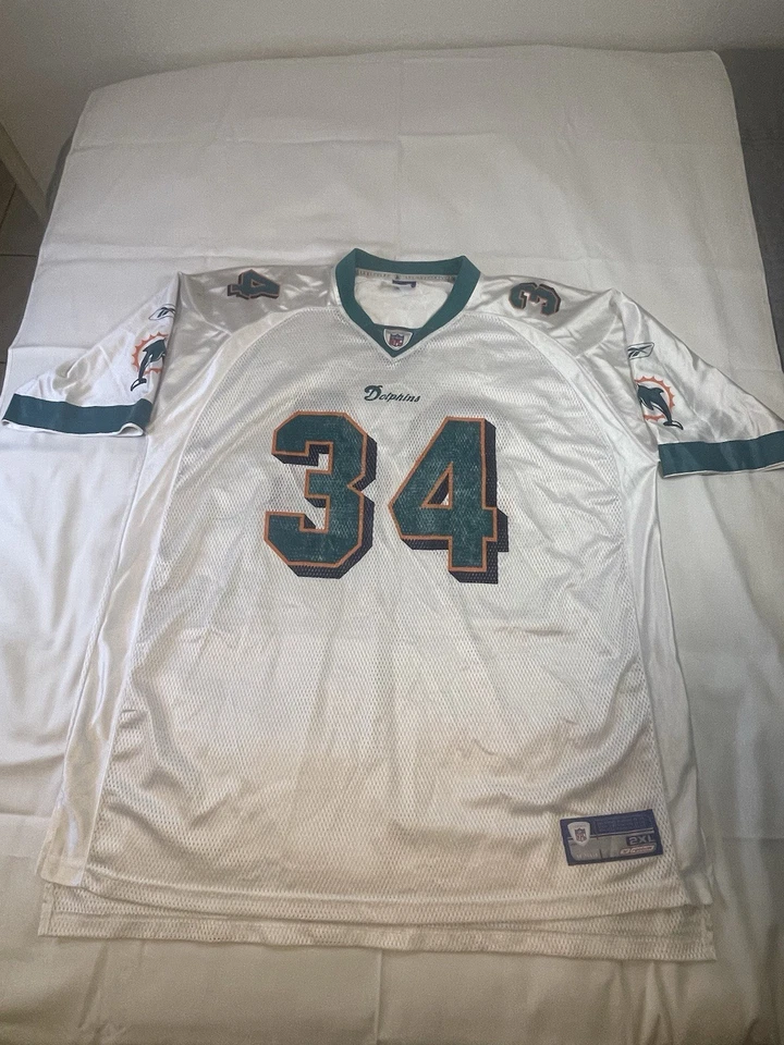 Camiseta de colección NFL Miami Dolphins #34 Ricky Williams Reebok talla 2XL Foto 1 de 4